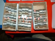 Three Boxes of White Metal Bracelets