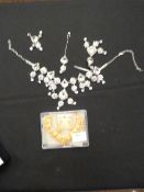 Two Gift Boxes Containing Asian Style Jewellery Se