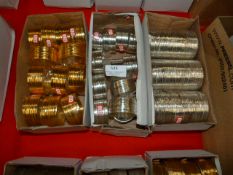 Two Boxes of White Metal and One Box of Yellow Met