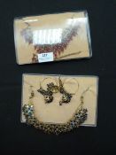 Two Gift Boxes Containing Asian Style Jewellery Se