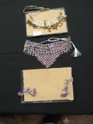 Two Gift Boxes Containing Asian Style Jewellery Se