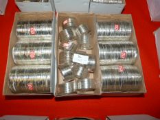 Three Boxes of White Metal Bracelets