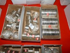 Three Boxes of White Metal Bracelets