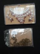 Two Gift Boxes Containing Asian Style Jewellery Se