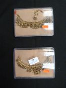 Two Gift Boxes Containing Asian Style Jewellery Se