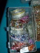 Box Containing Assorted Asian Style Bracelets