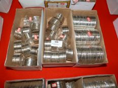 Three Boxes of White Metal Bracelets