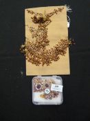 Two Gift Boxes Containing Asian Style Jewellery Se