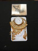Two Gift Boxes Containing Asian Style Jewellery Se