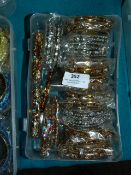 Box Containing 14 Assorted Asian Style Bracelets