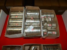 Three Boxes of White Metal Bracelets