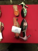 Box Containing Four Pairs of Asian Style Shoes (Assorted Colourways and Sizes)