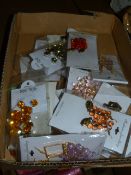 Box Containing Twenty Pairs of Fashion Earrings