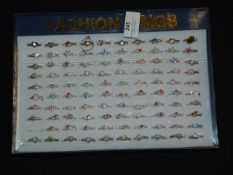 Tray Containing 100 Fashion Rings