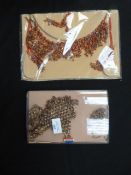 Two Gift Boxes Containing Asian Style Jewellery Se