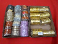Two Trays of Asian Style Bracelets (Various Colour