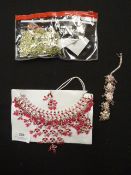 Two Gift Boxes Containing Asian Style Jewellery Se