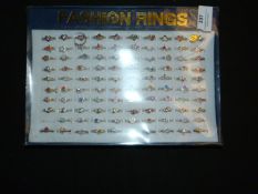 Tray Containing 100 Fashion Rings