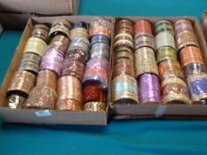 Two Trays of Assorted Bangles