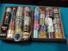 Two Trays of Assorted Bangles