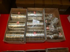 Three Boxes of White Metal Bracelets