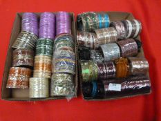 Two Trays of Mixed Asian Style Bracelets & Bangles