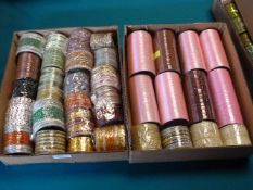 Two Trays of Assorted Bangles