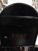 *Grey Metal Postbox