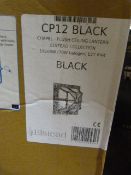 *Chapel Flush Ceiling Lantern (Black) 100W.70W Hal