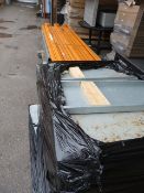 Grey/Orange Industrial Racking; Five Uprights (198