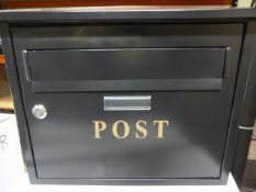*Black Metal Postbox