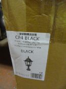*Chapel Pedestal Lantern (Black) 100W/70W Halogen