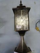 *Black Metal Patio Lamp