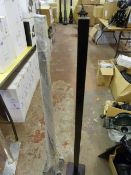 *Two Metal Lamp Posts