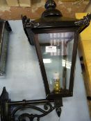 *Victorian Style Black Metal Wall Lamp