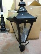 *Victorian Style Black Metal Lamp