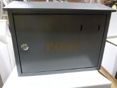 *Grey Metal Postbox
