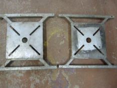 *Two Large Metal Lampposts