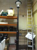 *Large Contemporary Style Black Lamppost with Six