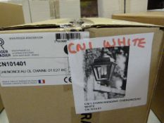 *Chenoneceau Chain Hanging Lantern CM/1 (White)