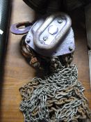 *Large Metal Block & Tackle with Chain