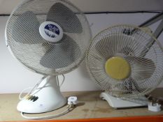 Two Desk Fans