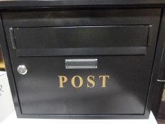 *Black Metal Postbox