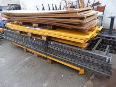 Yellow/Grey Industrial Racking; Five Uprights(360c