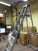 10ft Industrial Aluminum Steps with Handrails