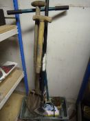 Garden Tools; Rake, Spade, Fork, etc.