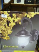 *Garden Zone Cirencester Wall Lantern (Bronze Gold