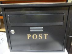 *Black Metal Postbox