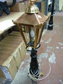 *Victorian Style Garden Lamppost with Black Lanter