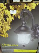 *Garden Zone Cirencester Wall Lantern (Bronze Gold